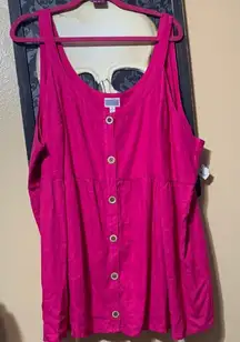 #173 4x terra & sky (I think) NWT Pink Button-Down Sleeveless Top