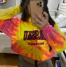 Tie dye Cropped Hoodie