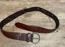 American Eagle Genuine  Leather Belt Perforated Size Small