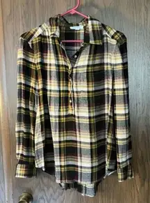 beachlunchlounge plaid button up shirt