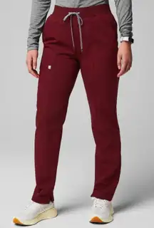 Fabletics Scrub Bottoms- Wine