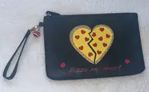 Betsey Johnson Pizza My Heart Large Wristlet