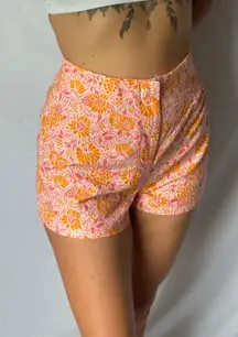 Zara Floral Shorts Size L