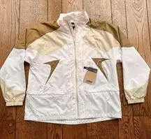 The North Face Women's X Full Zip Windbreaker Jacket (Gardenia White) Large NWT