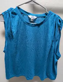 Joylab XL Crop Tank Top Blue