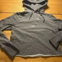 Gymshark cropped hoodie medium gray