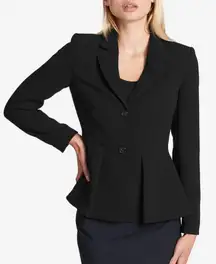NWT DKNY Women’s Black Peplum Blazer Size 14