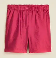 NWT J. Crew Summerweight Nylon Short Removable Lining Flag Red
