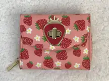 Strawberry Print Wallet