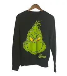 The Grinch Dr. Suess Women's Size S Sweatshirt Black Graphic Christmas Holiday