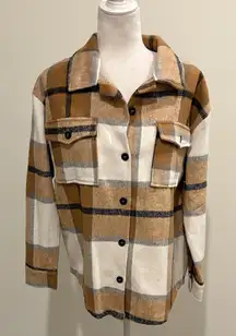 New with Tags Boutique Blue B Shacket Sz M