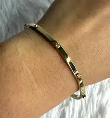 Coach Bangle Bracelet Gold Plated