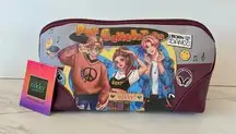 Nikky By Nicole Lee Large Oval Makeup Pouch Cosmetic Bag Pop Generation Gray