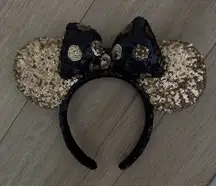 Disney Gold and Black Sequin Minnie Mouse Ears