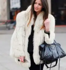 Authentic Saga Furs Soft Fur Fox Coat