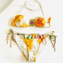 Victoria's Secret Victoria’s secrets 2pc floral convertible bikini set size M