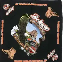 2015 Deluxe Harley-Davidson of Sundance Wyoming Devils Tower Bandana Scarf