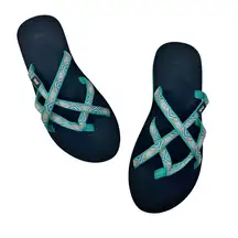 Teva Olawahu Sandals Flip Flops Blue Size 11