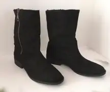 Black Fold-Over Boots, Size 9