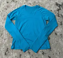 lululemon Swiftly Tech Long-Sleeve Shirt 2.0 Waist Length Electric Turquoise