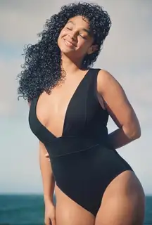 Andie the Mykonos One Piece Swimsuit Black, Brand New with tag