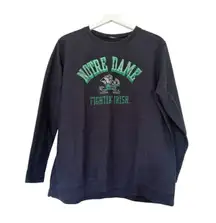 Vintage Champion Corduroy Corded Crewneck Sweatshirt Notre Dame University XL