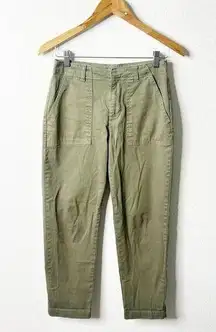 Outerknown Oliver Green Tapered Leg Trouser Cargo Pants Womens Size 0