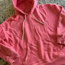 Pink Hoodie with Drawstrings