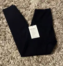 Lululemon align diamond pattern true navy leggings 25” size 6