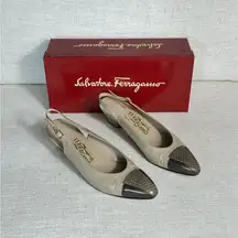 Salvatore Ferragamo  Vintage Slingback Pump Size 9