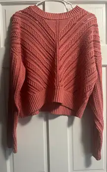 Salmon Crochet Sweater