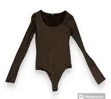 EXPRESS  body contour compression scoop neck bodysuit NWOT