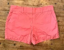 Loft pink/red washed flat front size 6 basic classic shorts