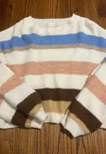 Striped Altar'd State Sweater Cropped