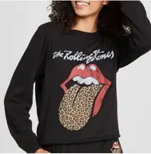 The Rolling Stones Leopard Print Sweatshirt Size Medium
