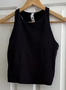 All in Motion Black Crop sport bra tank