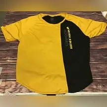 The Wizarding world of Harry Potter hufflepuff tie back shirt size 2xl