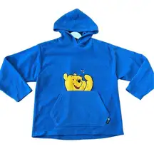 Winnie The Pooh Disney Y2K vintage fleece hooded sweater small