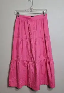 O.P.T Pink Tiered Maxi Skirt Nwt Xs Boho Spring/Summer