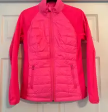 Calvin Klein Performance Pink Puffer Jacket Size S