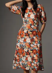 Marimekko Absidi floral midi dress