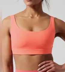 NWT Athleta Exhale Bra D-DD "Sunset Glow" Orange / Coral