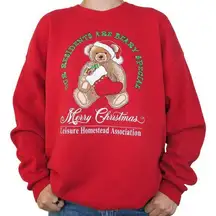 Vintage Y2K Lee Bear Christmas Sweatshirt