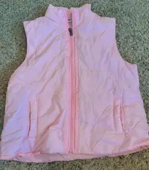 pink puffer vest 