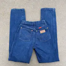 Y2K Wrangler 12MWZG Classic Fit Long Rise Cowgirl Cut Tapered Leg Jeans 3/4x34