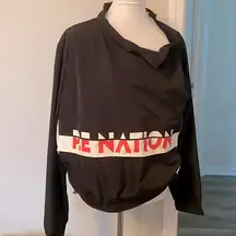 Coolest Velcro Black PE Nation Windbreaker