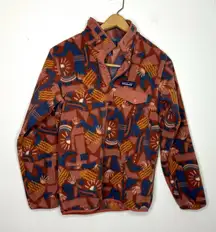 PATAGONIA CANYON BLOCK BIG SISU BROWN Lightweight‎ Synchilla® Snap-T® Pullover