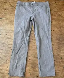 Chico's  gray 2.5/14 normcore Comfortable straight leg jeans