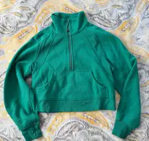 Lululemon Scuba Oversized Funnel-Neck Half Zip Green Size Xs/S