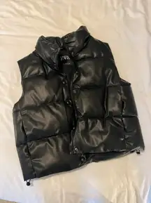 ZARA Leather Vest